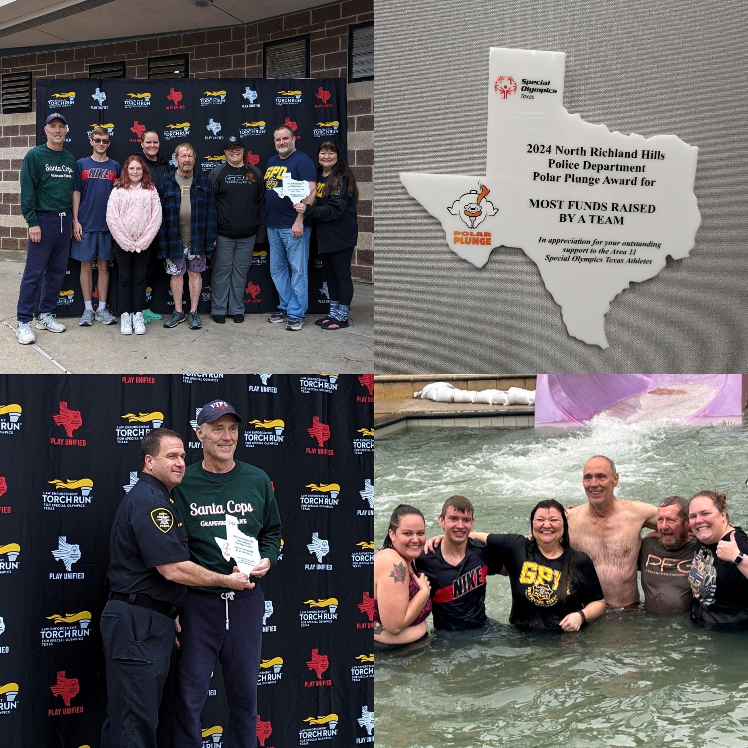 Photo collage from Polar Plunge 