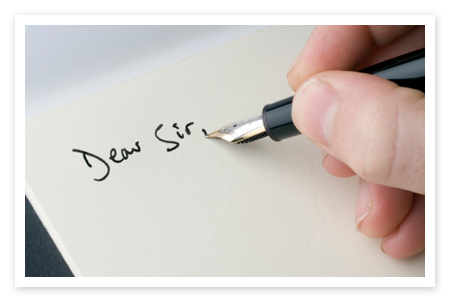 Photo of writing a letter