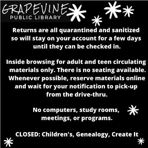 Library Opening Info