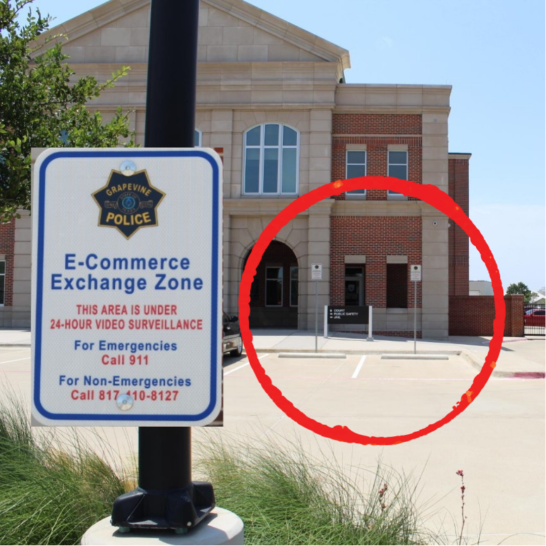 E-Commerce Exchange Zone sign