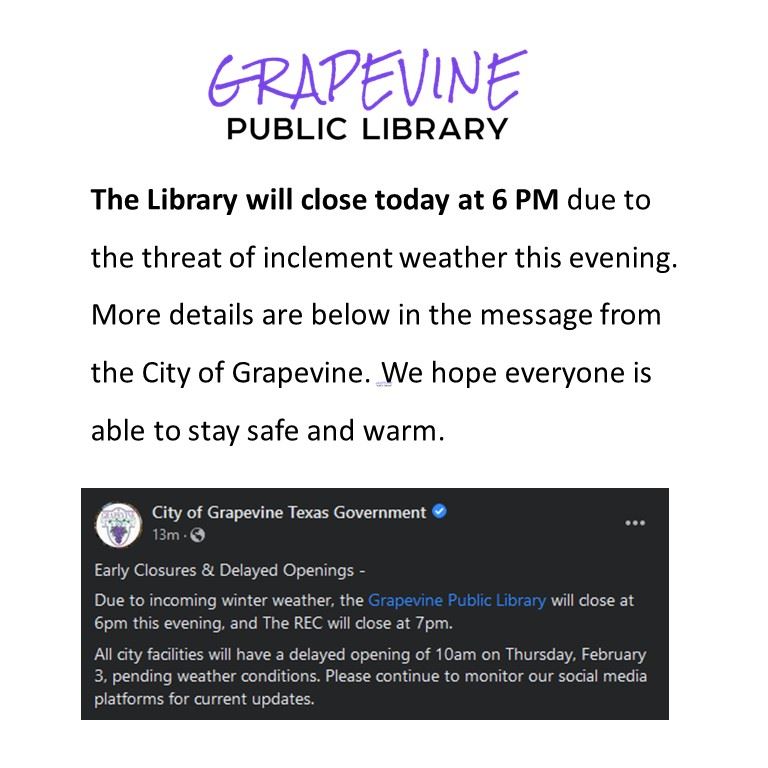 LibraryEarlyClosure