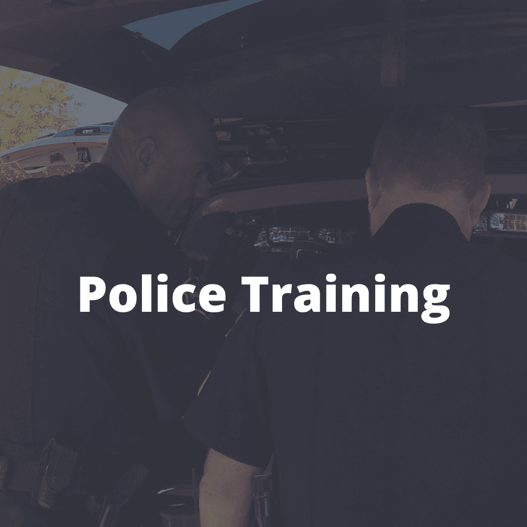 back of two police officers