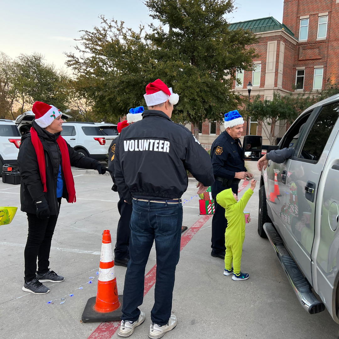 Santa Cops Drive Thru