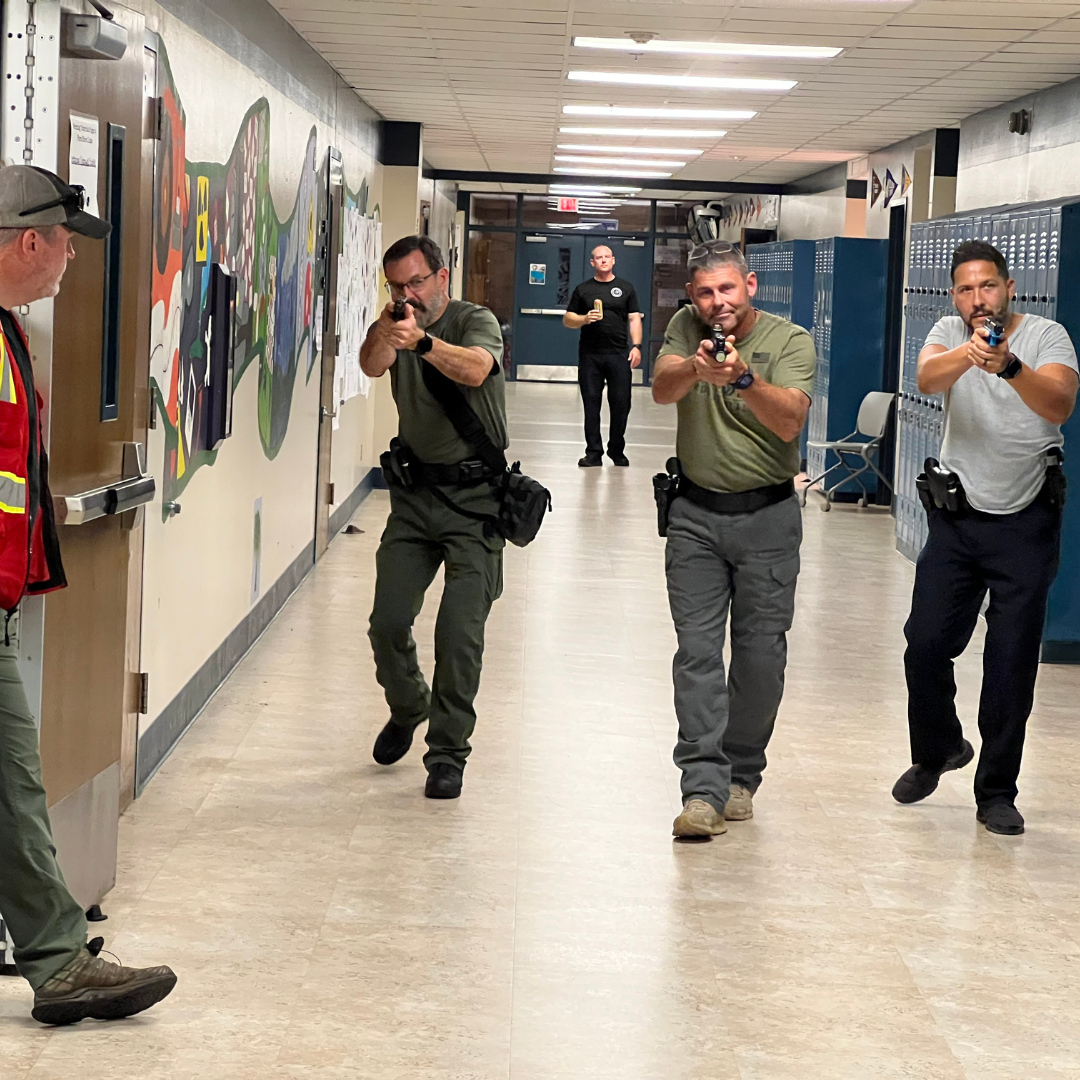 alerrt training in school hallway